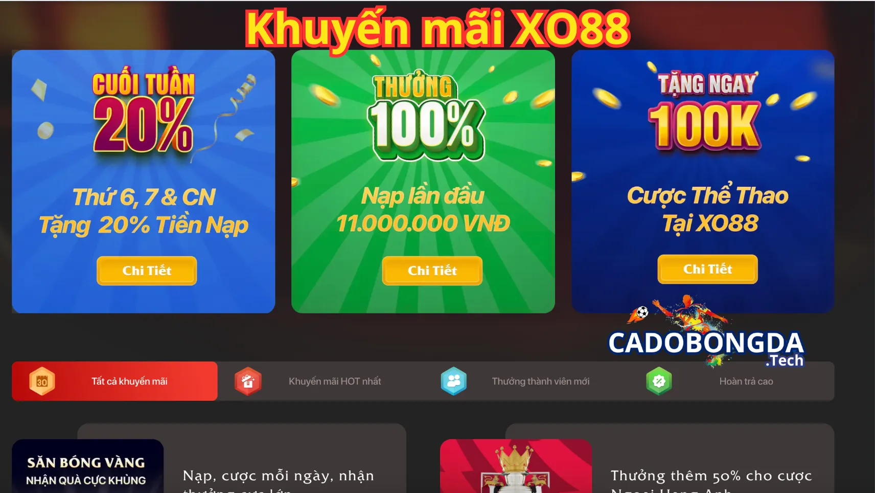 Khuyến mãi XO88 siêu hấp dẫn